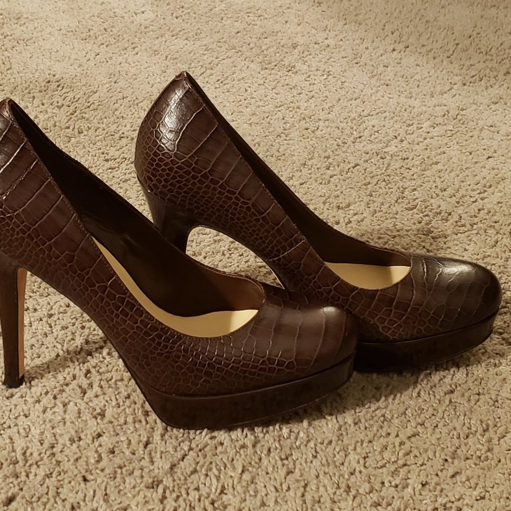 COLE HAAN AIR NIKE BROWN HEELS